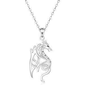 925 Sterling Silver Celtic Dragon Necklace NWT